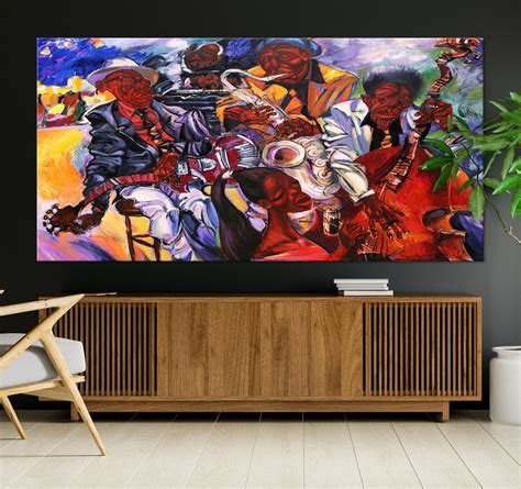 Large African American Wall Art Abstract African Painting Etsy