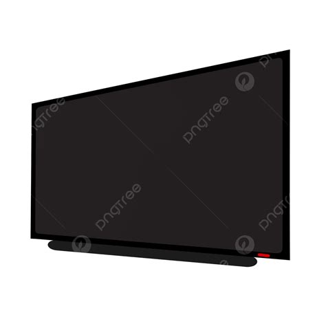 Flat Screen Tv Clipart PNG Images Flat Screen Tv Perspective Black