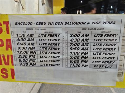 Experience Philippines Ceres Bus Schedule Bacolod To Cebu