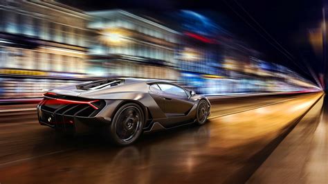 Download Silver Car Motion Blur Supercar Car Lamborghini Vehicle