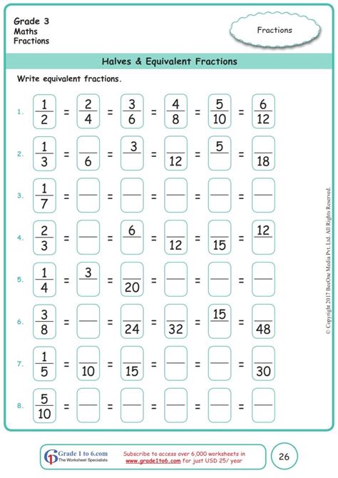 Comparing Fractions Worksheet Grade 3 Printable Word Searches