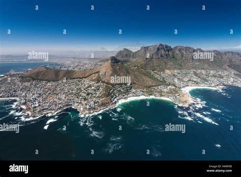Aerial View Cape Town Western Cape South Africa Africa Stock Photo