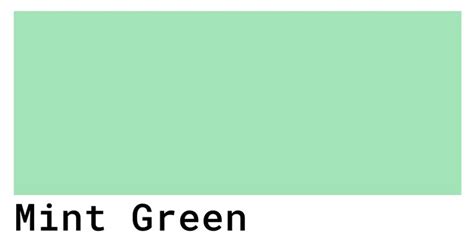 Mint Green Color Codes The Hex Rgb And Cmyk Values That You Need
