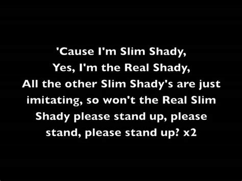 The Real Slim Shady Eminem Lyrics Chords Chordify