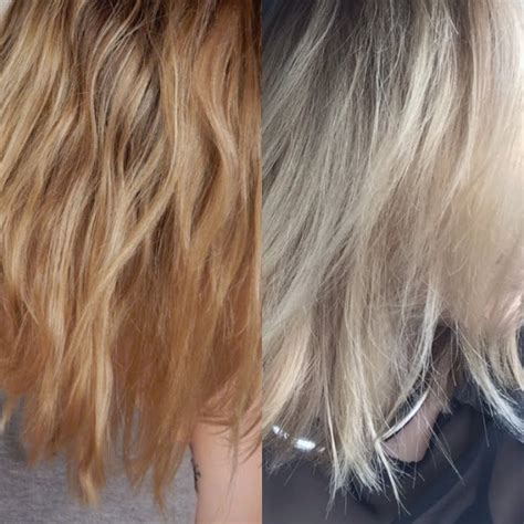 Wella Toner Before And After Chart Blonde Hair At Home Brassy Hair