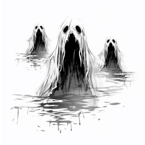 Premium Ai Image Horror Ghost Characters Haunting Specters