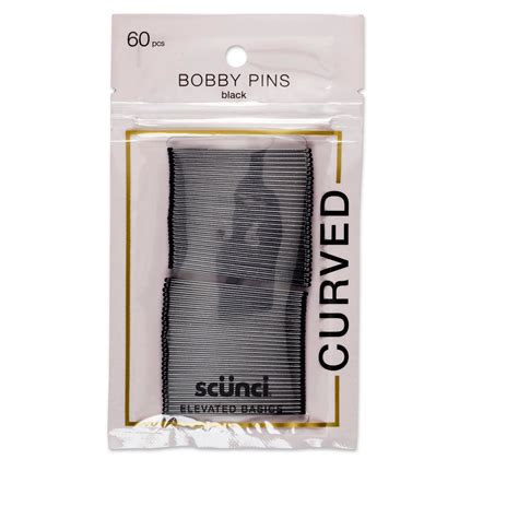 Scunci Curved Bobby Pins 60pk Bobby Pins Scunci Stylish Headbands