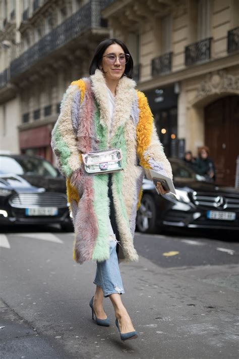 Rainbow Coats Trend 2018 Popsugar Fashion
