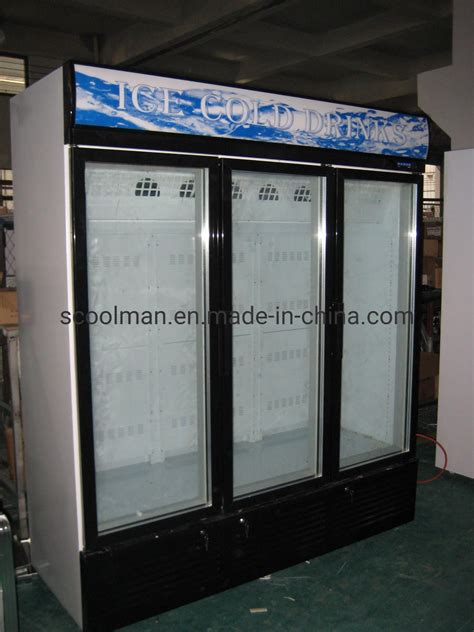 Supermarket Glass Door Display Chest Icecream Deep Showcase