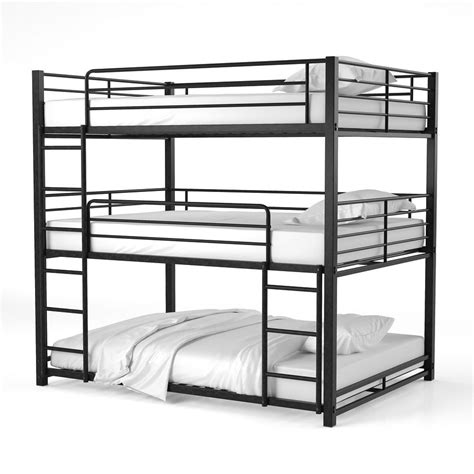 Furniture Of America Cody Contemporary Black Triple Decker Bunk Bed Shopping