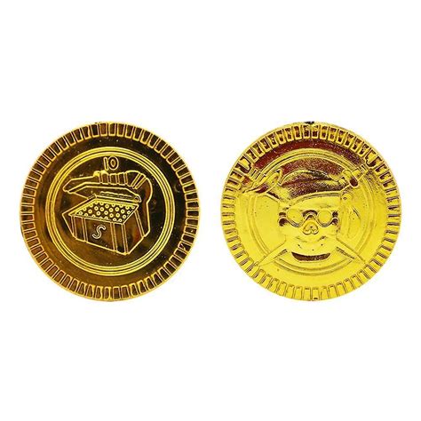 Plastic Pirate Gold Coins For Play Favor Party Treasure Hunt Game Fruugo Se