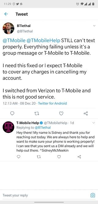 T Mobile Sms Texting Outage Issue For Devices Reportedly Being Worked On