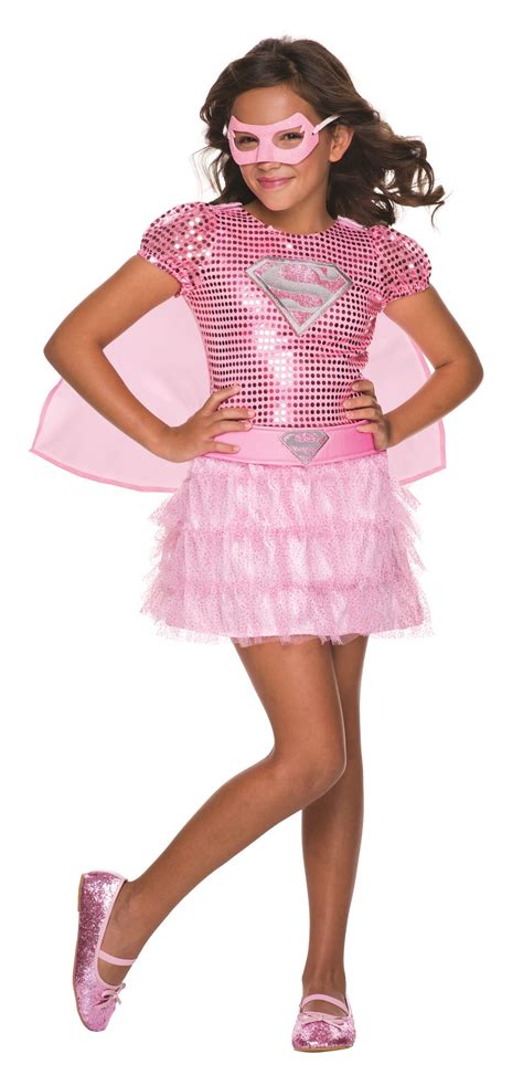 Kids Pink Supergirl Costume 3399 The Costume Land