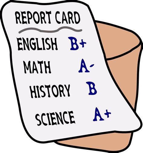 Your teacher just handed back your report card for the term, and there are a few grades on there you're less than excited to see. A Report Card PNG Transparent A Report Card.PNG Images. | PlusPNG