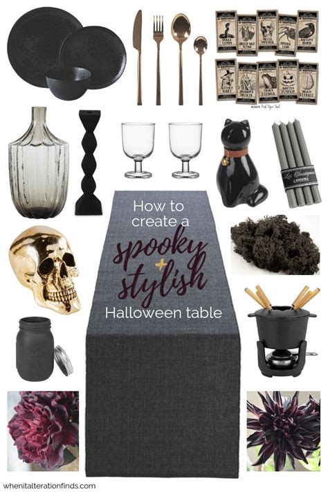 How To Create A Spooky And Stylish Halloween Table When It Alteration