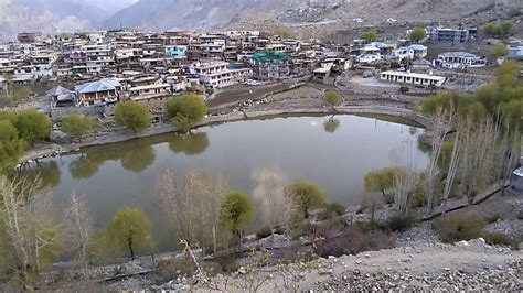 Aerial View Of Nako Lake And Village Kinnaur Himachal Pradesh India