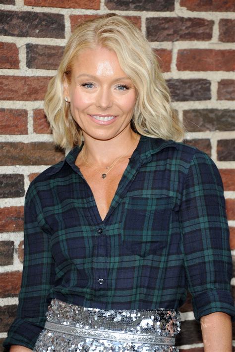 Kelly Ripa Arrive To Appear On The Late Show With David Letterman