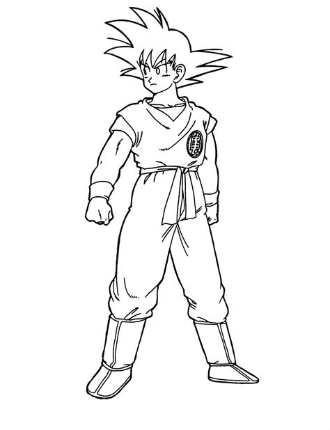 * we make fun and engaging coloring book videos to encourage your kids into artistic activities. Goku Super Saiyan Coloring Pages at GetColorings.com | Free printable colorings pages to print ...