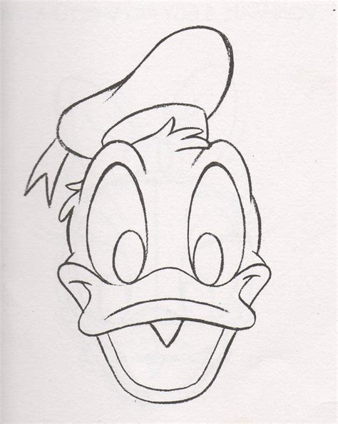 Best Free Sketch Drawing Donald Duck With Creative Ideas Sketch