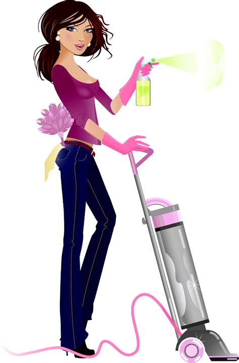 cleaning woman clipart free clipart best