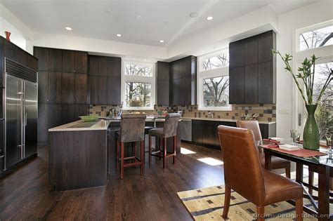 When paired with light wood flooring, it. Kitchen Cabinets Design with Dark Hardwood Floors Ideas - Home Design