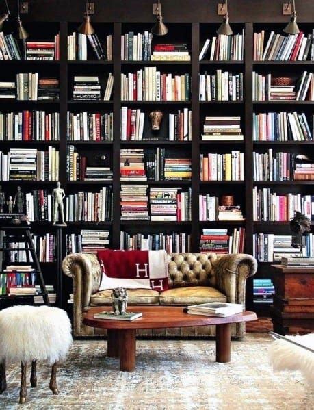 With the exception of the rolling ladder the maple fluted casing and. Top 70 Best Floor To Ceiling Bookshelves Ideas - Wall ...