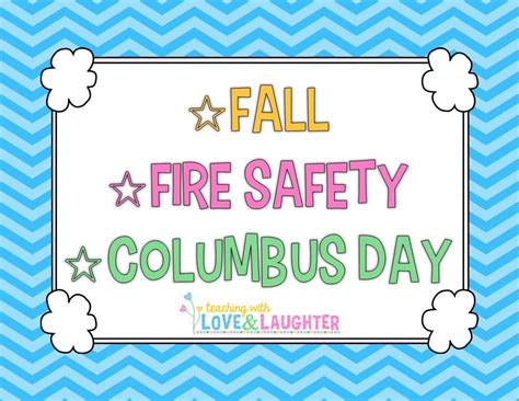 Pin By Teaching With Love And Laughter On Fall Fire Safety Columbus