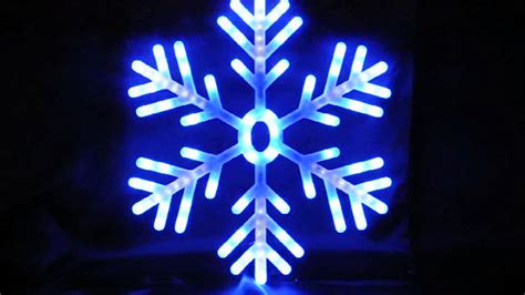 Christmas Led Lights Shooting Snowflake 60cm Blue And White Youtube