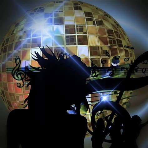 Disco Ball And Woman Dance Free Image Download