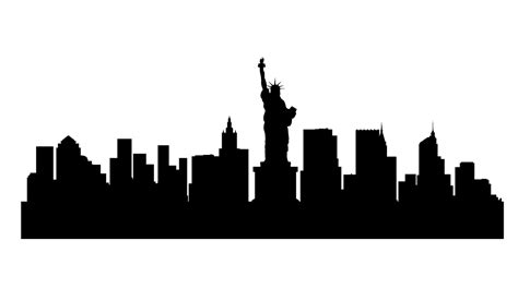 New York Skyline City Fond Transparent Png Mart