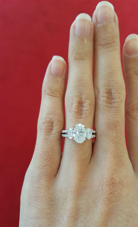 Split Shank Engagement Rings Engagement Rings Oval Moissanite