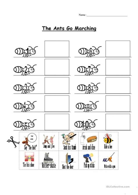 Ant Worksheets For Kids