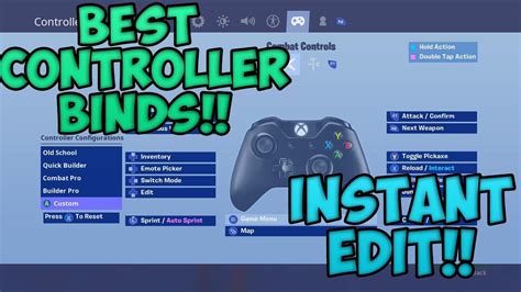 Best Custom Keybinds For Xbox One And Ps4 Fortnite Battle Royale