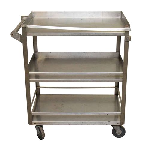 Buy 3 tier mesh utility cart, rolling metal organization cart with handle and lockable wheels, multifunctional storage shelves for kitchen living room office by pipishell, black: Three Tier Metal Cart | Olde Good Things