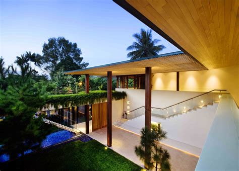 Contemporary Courtyard House In Singapore Idesignarch Interior
