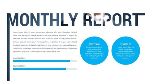 Powerpoint Monthly Report Template