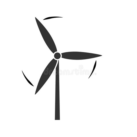 Windmill Alternative Wind Turbine And Renewable Energy Vector Icon