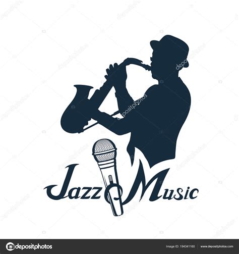 √ Jazz Music Logo Jazz Logo Or Label Live Music Saxophone Blues