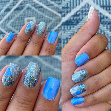 Color Street Combo Mixed Mani Color Street Nails Blue Nails Color Street