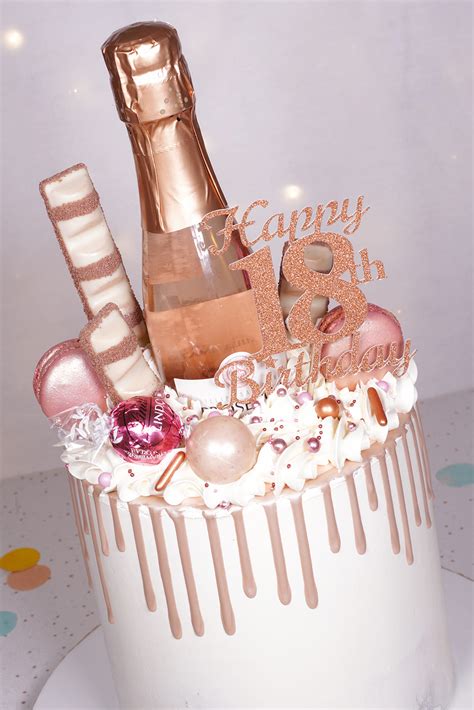 Rose Gold 18th Birthday Cake Cakey Goodness