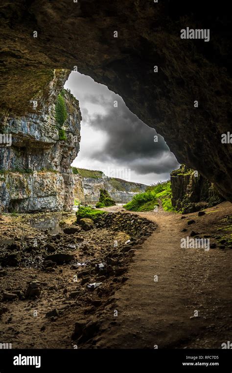 Entrance Of The Smoo Cave Near Durness In Scotland Stock Photo Alamy