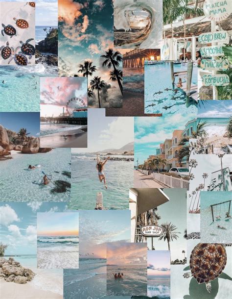 Ocean Aesthetic Collage Beach Wallpaper Iphone Beach Wallpaper