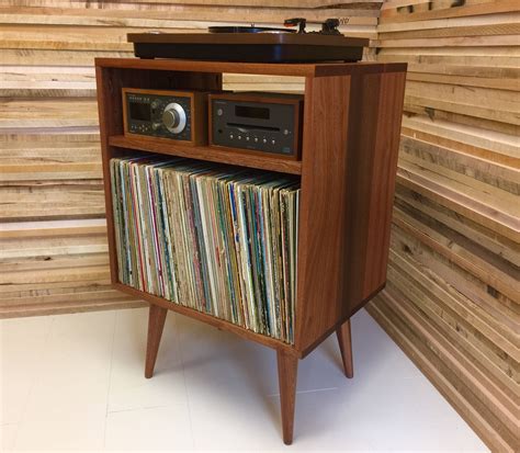 Micro Mid Century Modern Record Player Console Turntable