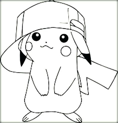 Cute Pikachu Coloring Pages At Free Printable