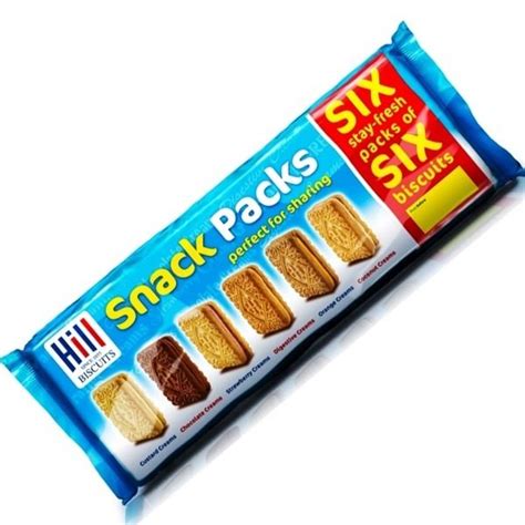 Hills 6pk Snack Pack Cream 450g X 12 Variety Freemans Confectionery