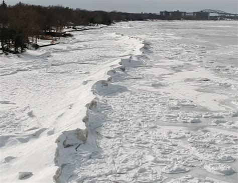 The Weather Network Ice Shelves Along Great Lakes Pose Threat From