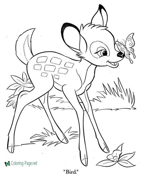 Bambi Printable Coloring Pages