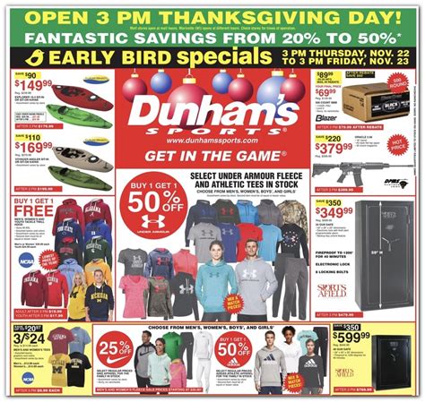 What Things Don't Go On Sale On Black Friday - Dunham's Black Friday Ad 2019