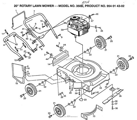 Husqvarna 42 mower deck diagram fresh craftsman 54 inc. Husqvarna Norlett N350RTA Rotary 20" (954014302) (1991-12) Parts Diagram for 20" Rotary Lawn Mower