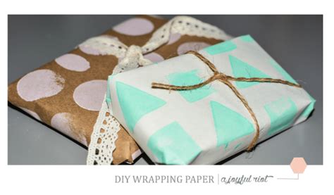 Diy Wrapping Paper A Joyful Riot
